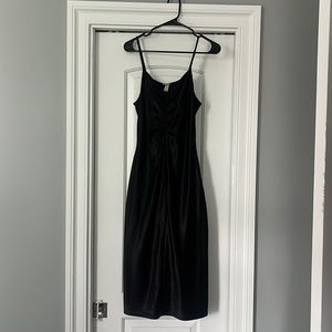 Black slinky dress